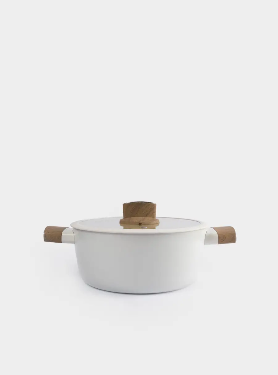 Кастрюля, 24 см, 4,1 л, с крышкой, с покрытием, алюминий, молочная, Palisander ,image-0