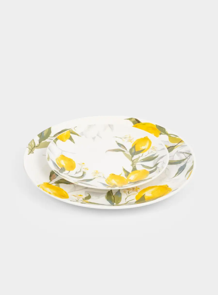Сервиз обеденный, 6 перс, 18 пр, фарфор P, белый, Лимоны, Palermo ,image-2