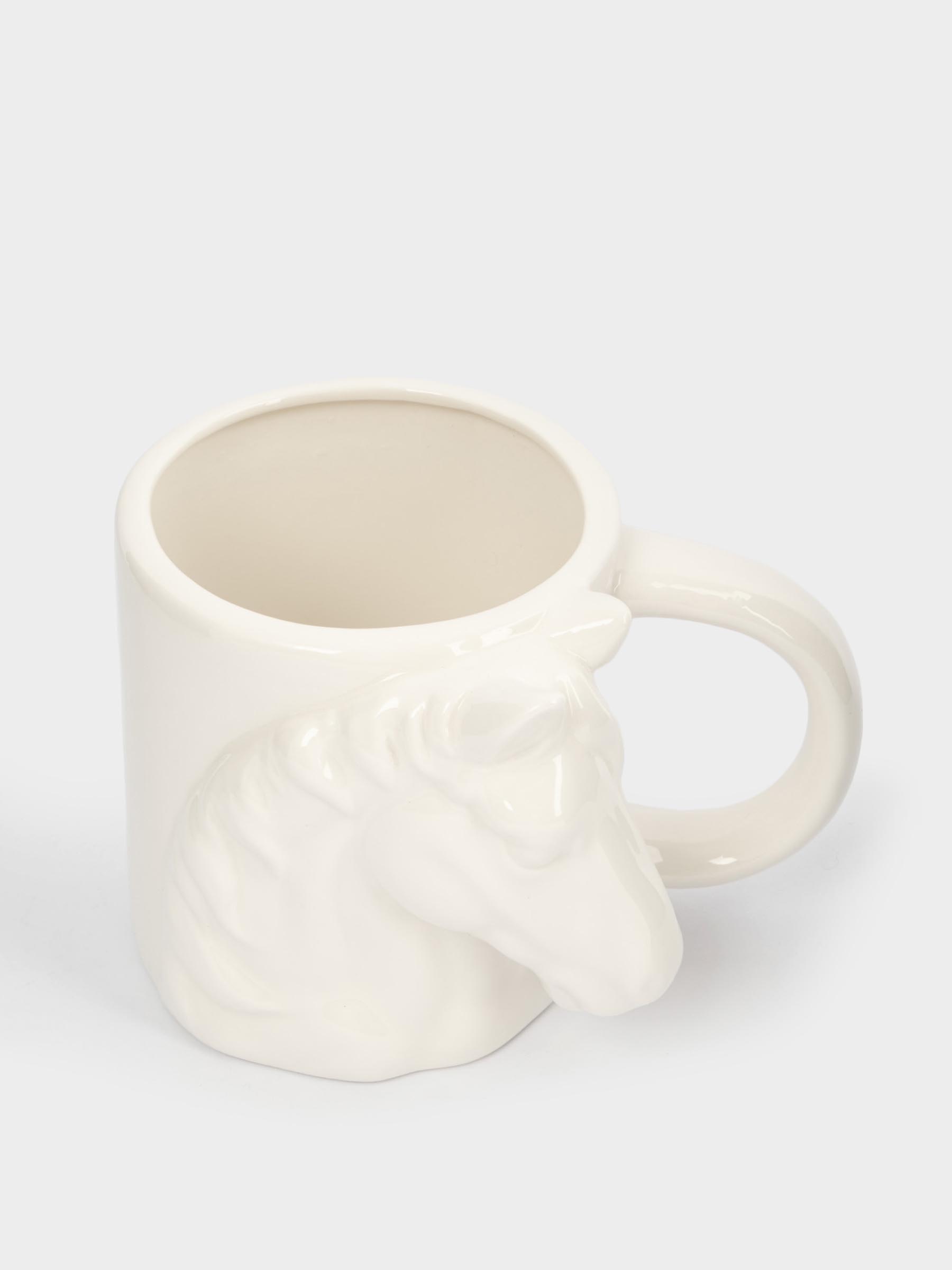 Кружка, 500 мл, фарфор P, белая, Конь, Horse, image-1