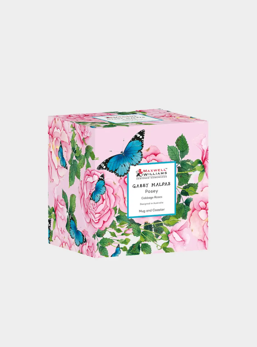 Кружка, 400 мл, с подставкой, Розы ,image-3