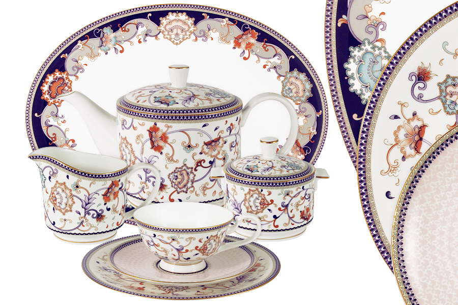 Чайный сервиз Королева Анна, 12 персон, 40 предметов