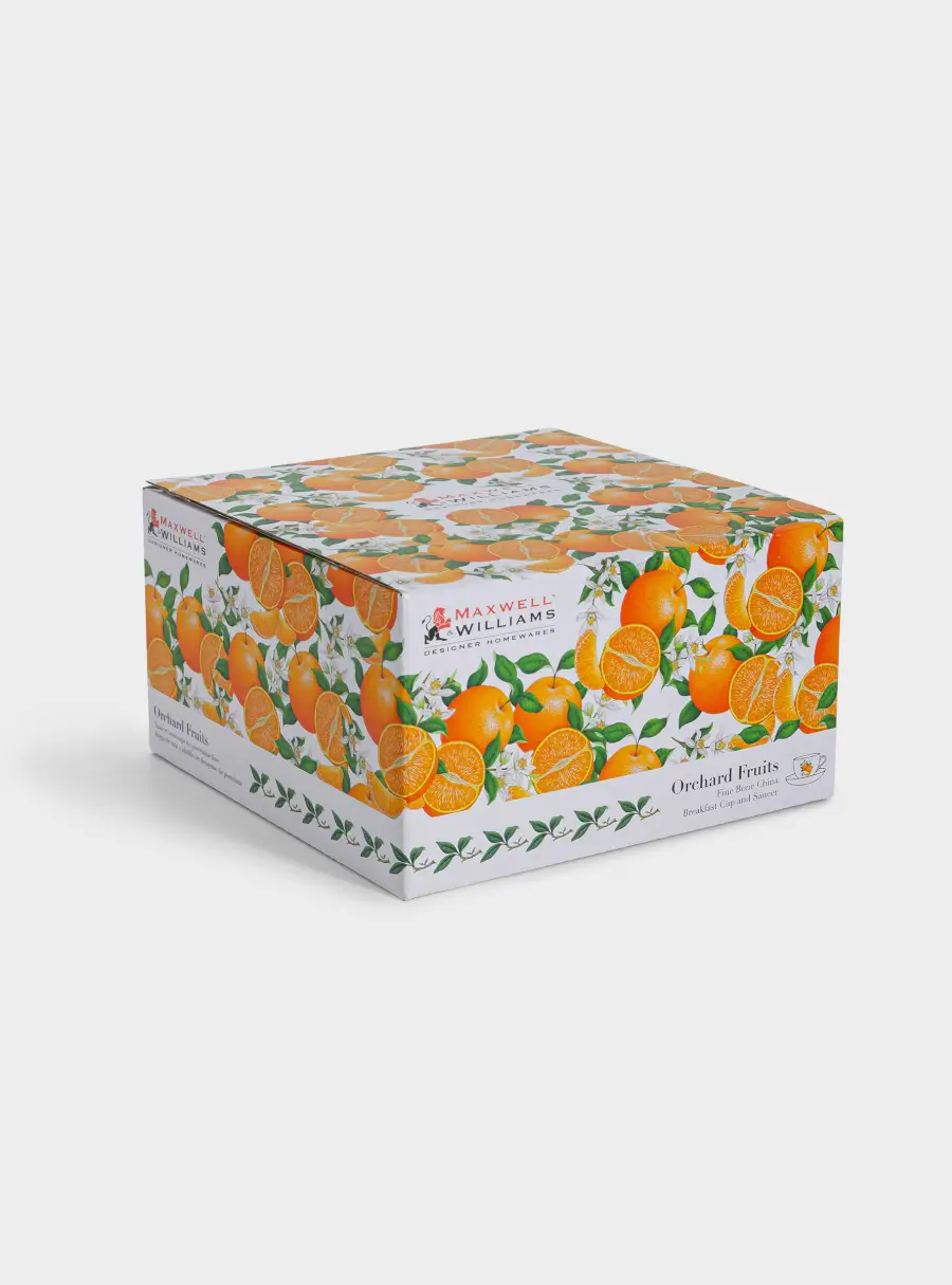 Чашка с блюдцем, 480 мл, Апельсин, image-7