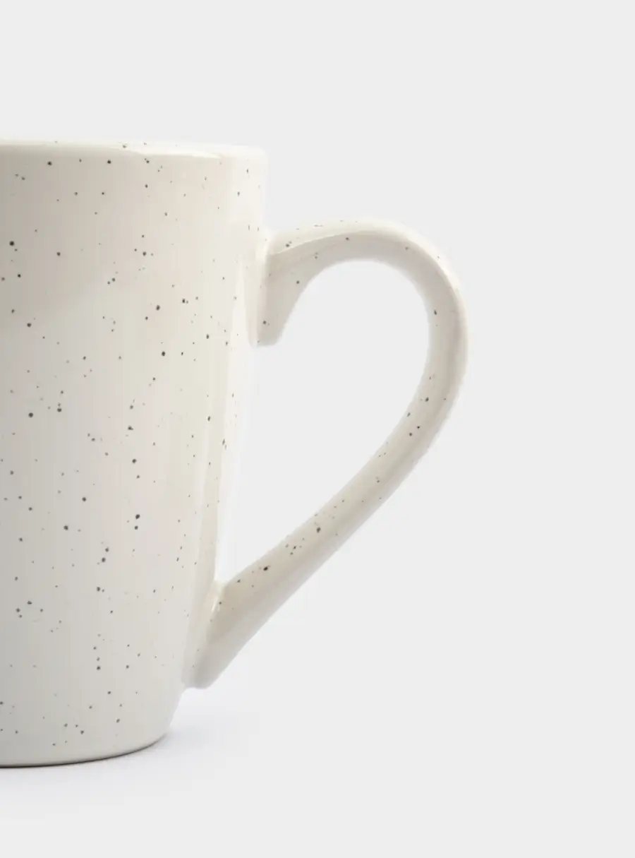 Кружка, 350 мл, 2 шт, керамика, молочная, в крапинку, Viveiro, image-5
