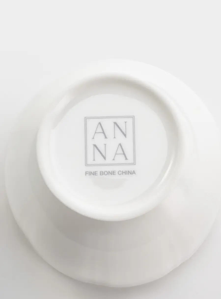 Сахарница, 10,5 см, 250 мл, фарфор F, белая, с серебристым кантом, Lotus silver, image-5