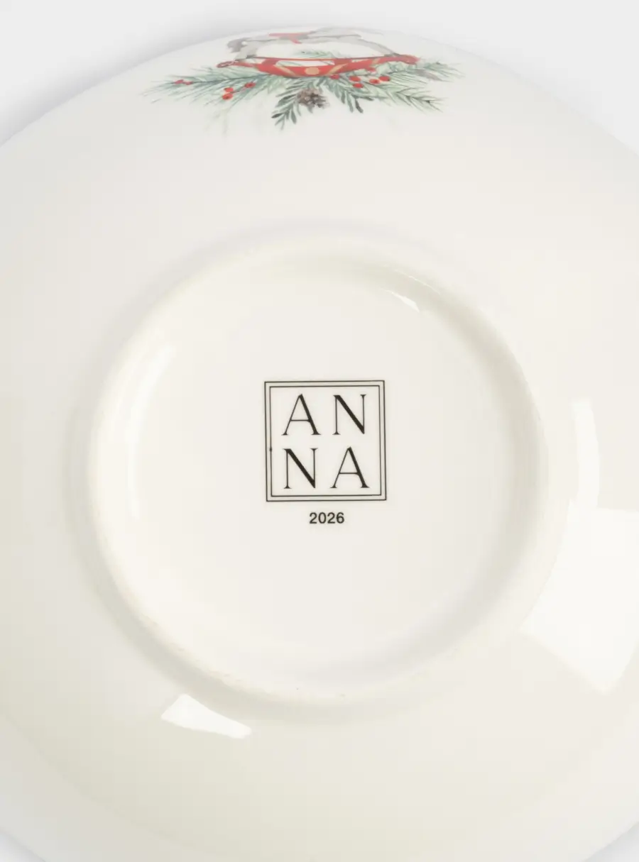 Салатник, 16х6 см, 420 мл, керамика, красный, Лошадка, Festival ,image-4