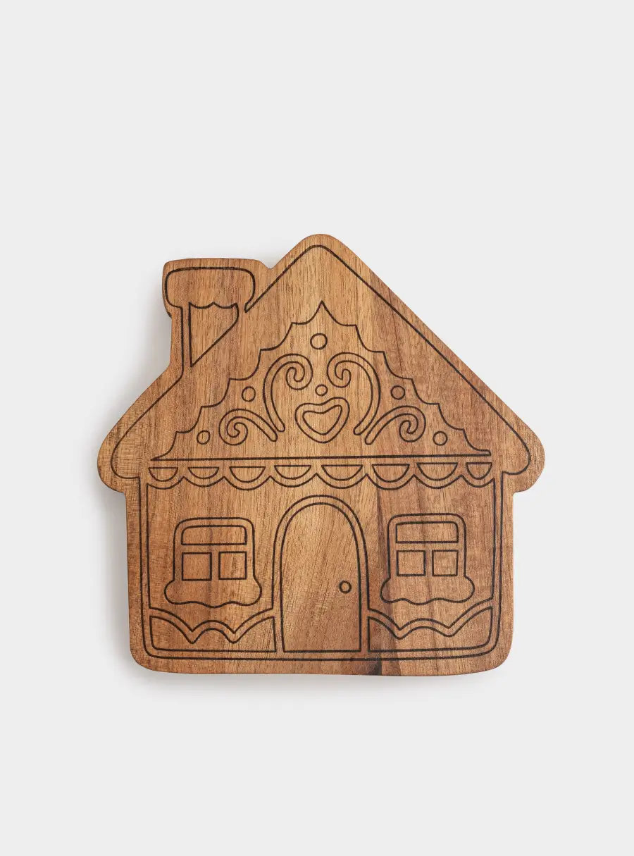 Набор для сыра, 3 пр, доска-блюдо, сталь/дерево, Дом, Timber ,image-2