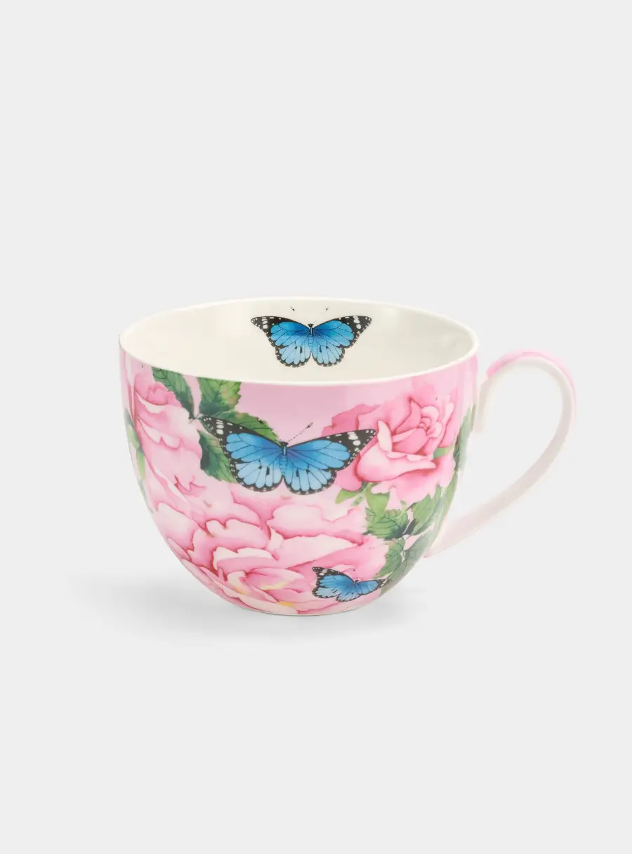 Пара чайная, 400 мл, фарфор P, Розы ,image-3