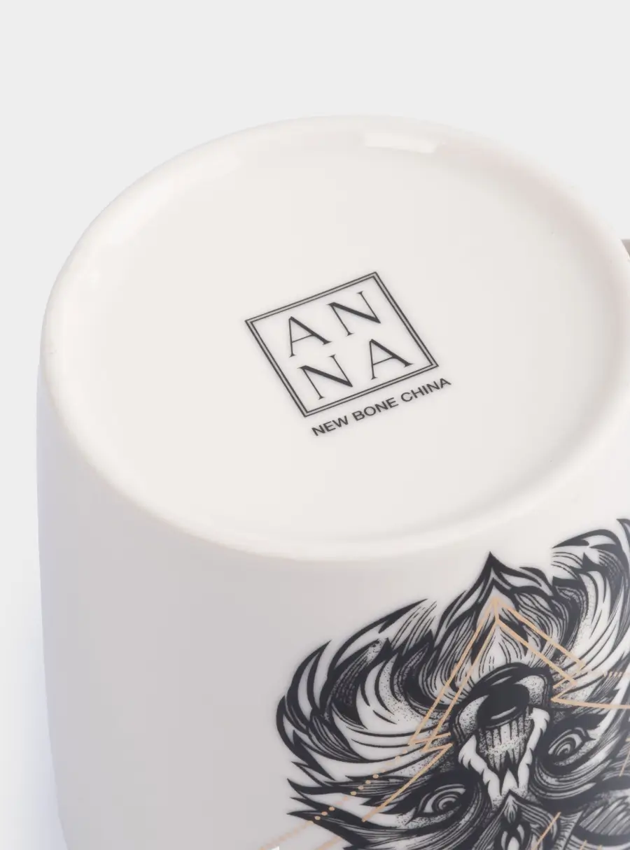 Кружка, 500 мл, фарфор N, бело-золотистая, Лис, Graphics, image-5