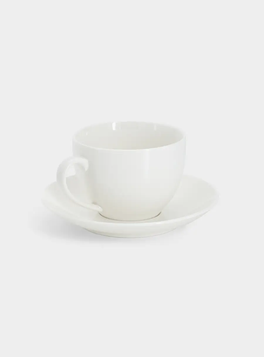 Пара чайная, 1 перс, 2 пр, 260 мл, фарфор P, белая, White Basics ,image-1