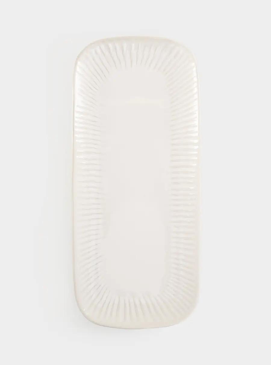 Блюдо, 36x16 см, прямоугольное, белое, Gallery, image-2