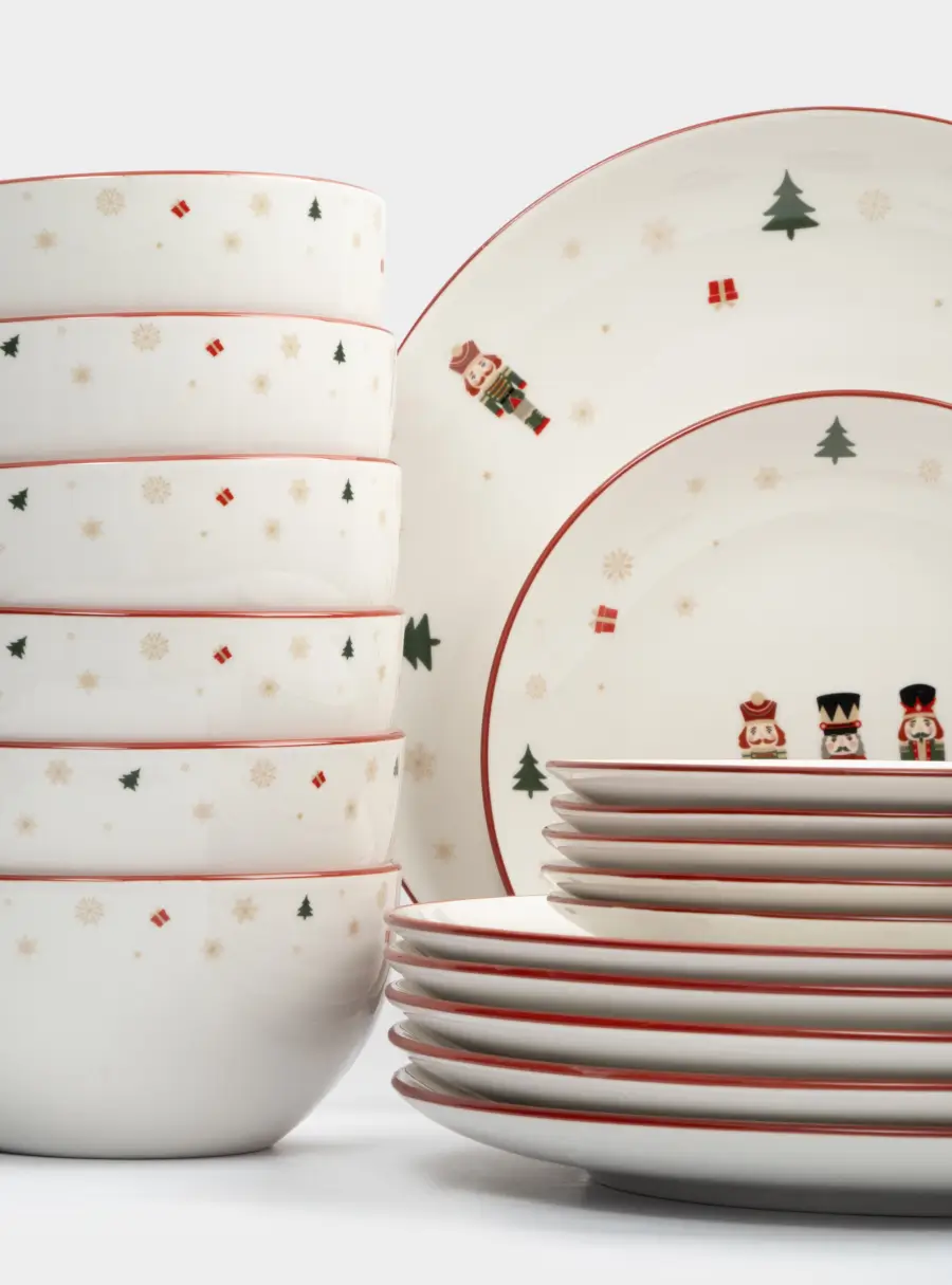 Сервиз обеденный, 6 перс, 18 пр, фарфор P, белый, Щелкунчики, Nutcracker ,image-2