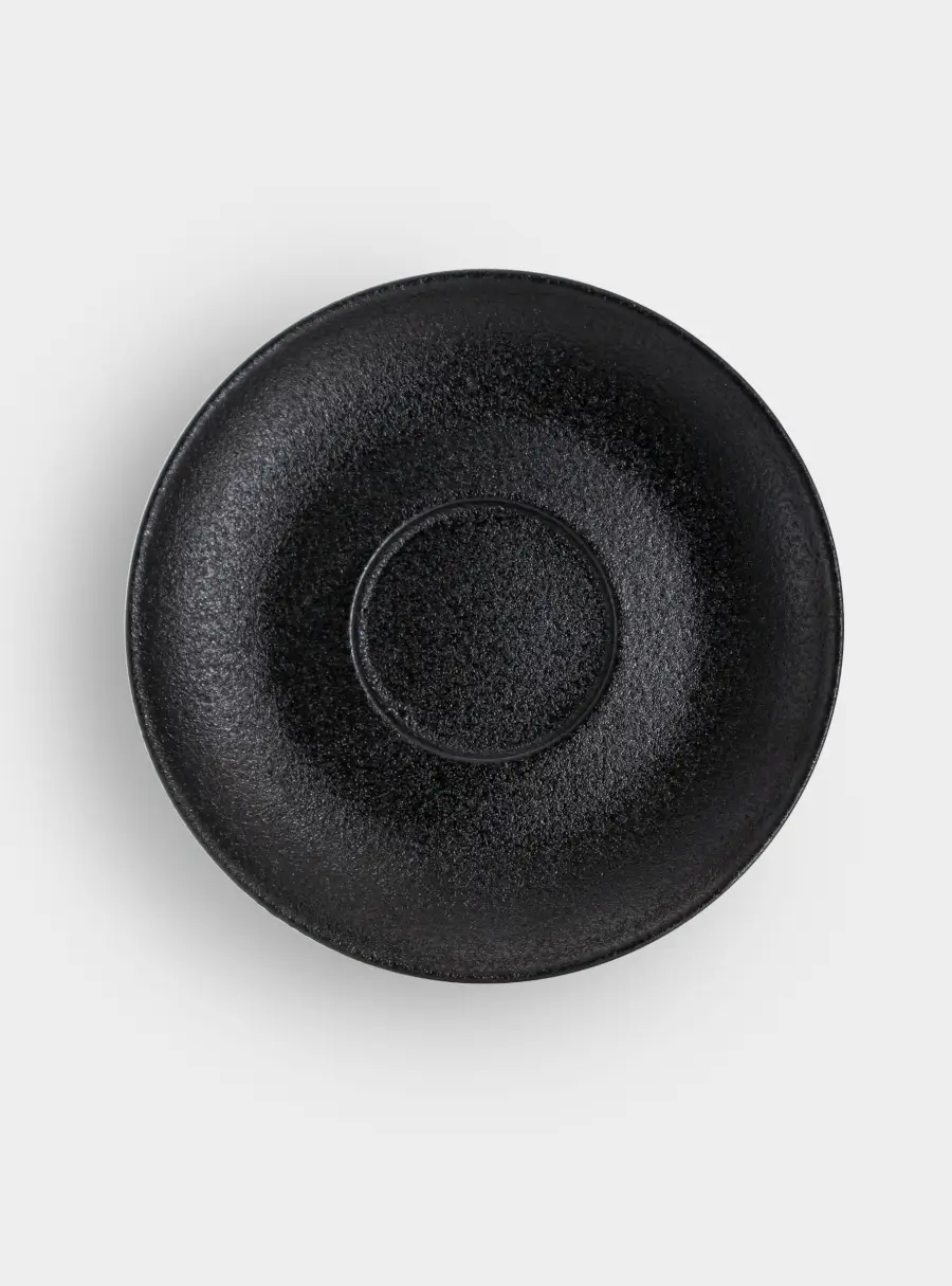 Чашка с блюдцем, 250 мл, чёрная, Икра, image-2