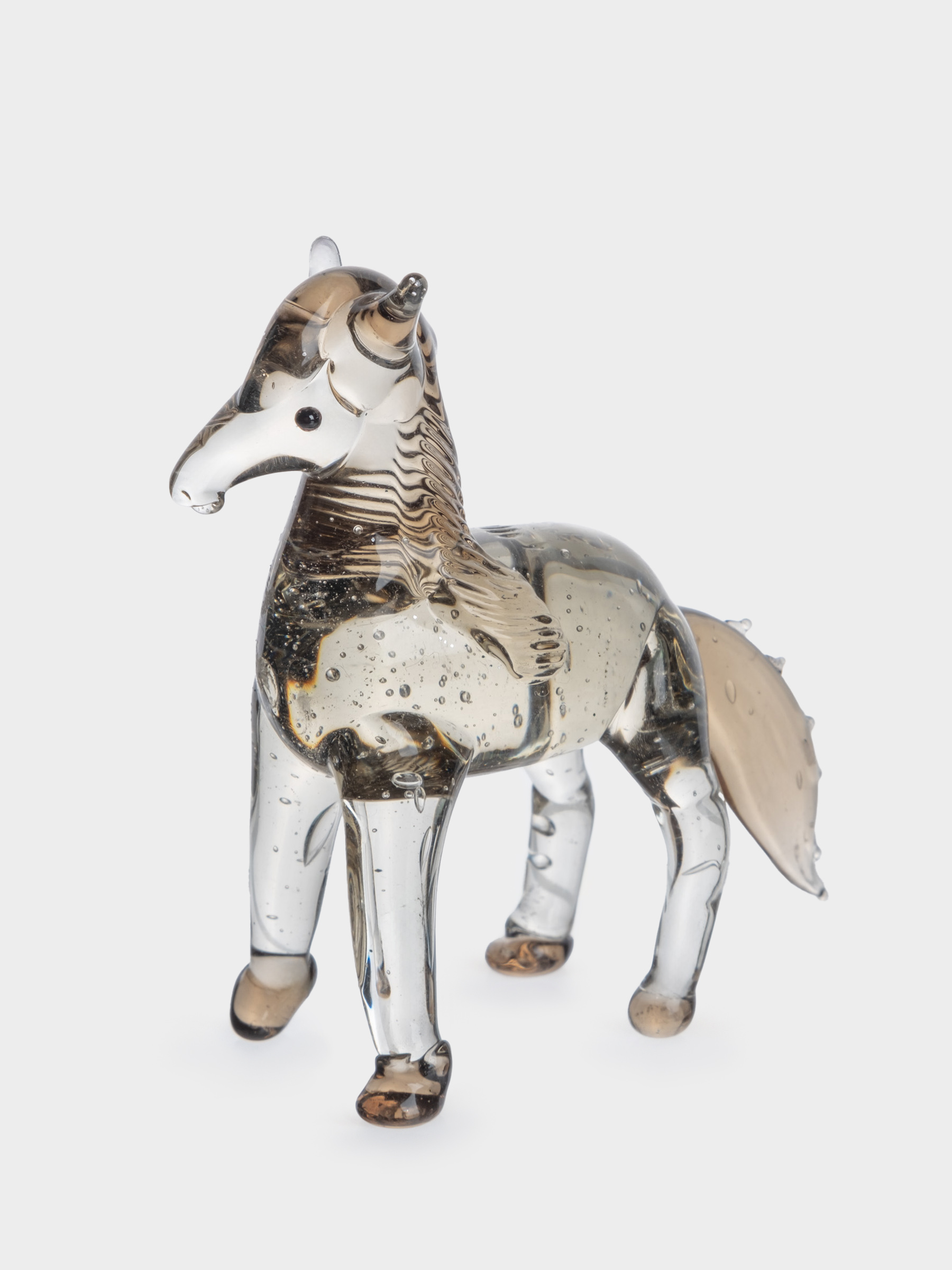 Статуэтка, 8х6 см, стекло, коричневая, Лошадка, Horse, image-1