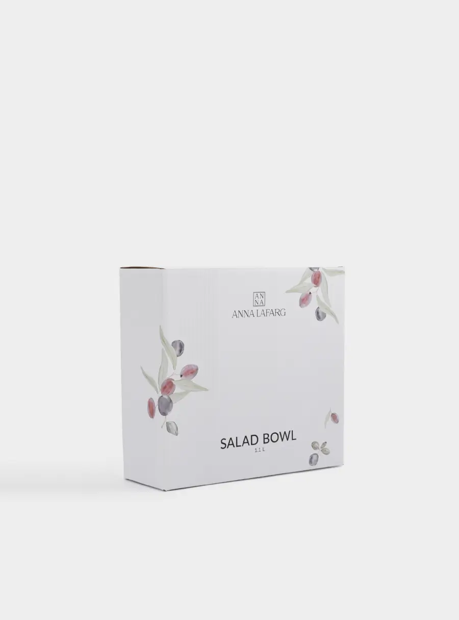 Салатник, 21х7 см, 1,1 л, керамика, белый, Сливы, Plum Orchard, image-7