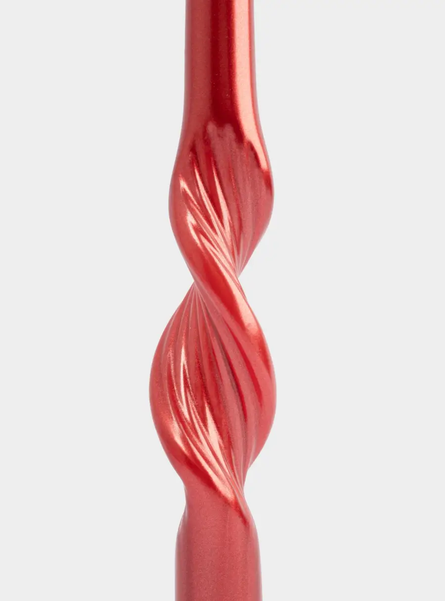 Свеча, 25 см, 2 шт, красная, Витая, New year ,image-2