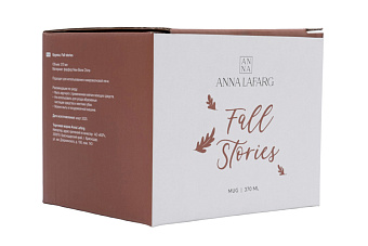 Кружка, 370 мл, фарфор N, оранжевая, Fall stories, Autumn