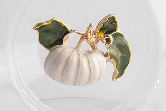 Кружка, 500 мл, стекло Б/металл, Тыква, Light pumpkin