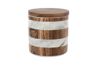 Банка для сыпучих продуктов Wood&Marble, 12х11,5 см, 0,7 л