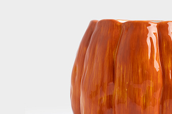 Кружка, 340 мл, керамика, оранжевая, Тыква, Bright pumpkin