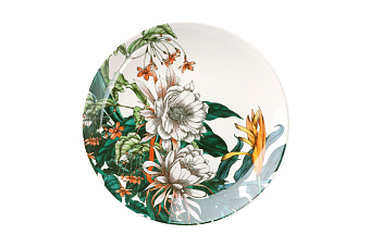Тарелка закусочная Тропические цветы, 19 см