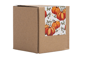 Емкость для соли или перца, 7 см, керамика, оранжевая, Тыква, Bright pumpkin