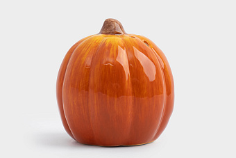 Емкость для соли или перца, 7 см, керамика, оранжевая, Тыква, Bright pumpkin