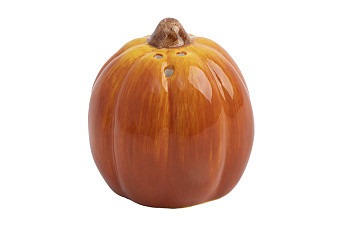 Емкость для соли или перца, 7 см, керамика, оранжевая, Тыква, Bright pumpkin