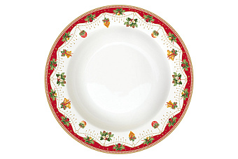 Тарелка суповая Новогодние традиции, 21,5 см