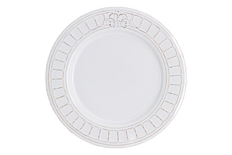 Тарелка обеденная Venice белый, 25,5 см