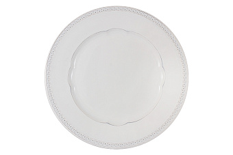 Тарелка обеденная Augusta белая, 27 см