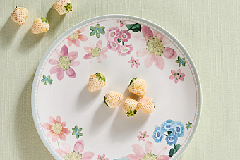 Блюдо круглое Primula, белое, 32 см