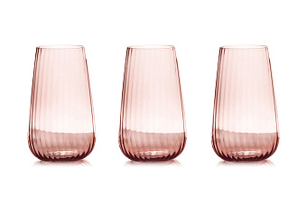 Набор стаканов для воды Opium, розовый, 0,57 л, 6 шт