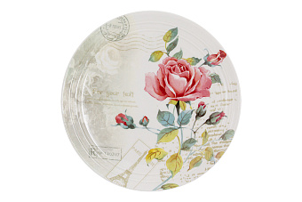 Тарелка закусочная Розы Парижа, 21 см