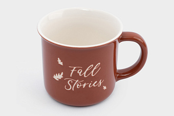 Кружка, 370 мл, фарфор N, оранжевая, Fall stories, Autumn