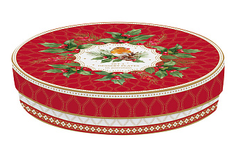 Набор десертных тарелок Рождественские ягоды, 19 см, 4 шт