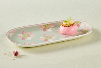 Блюдо овальное Primula, шалфей, 33х17,5 см