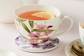 Чашка с блюдцем Орхидея розовая, 0,24 л
