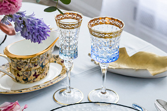 Набор бокалов для шампанского Цветная Флоренция, 0,15 л, 6 шт