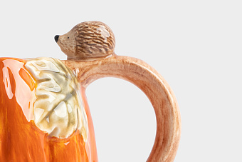Кружка, 340 мл, керамика, оранжевая, Тыква, Bright pumpkin