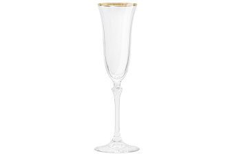 Набор бокалов для шампанского, Gemma золото, 0,15 л, 6 шт