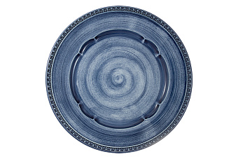 Тарелка обеденная Augusta синяя, 27 см
